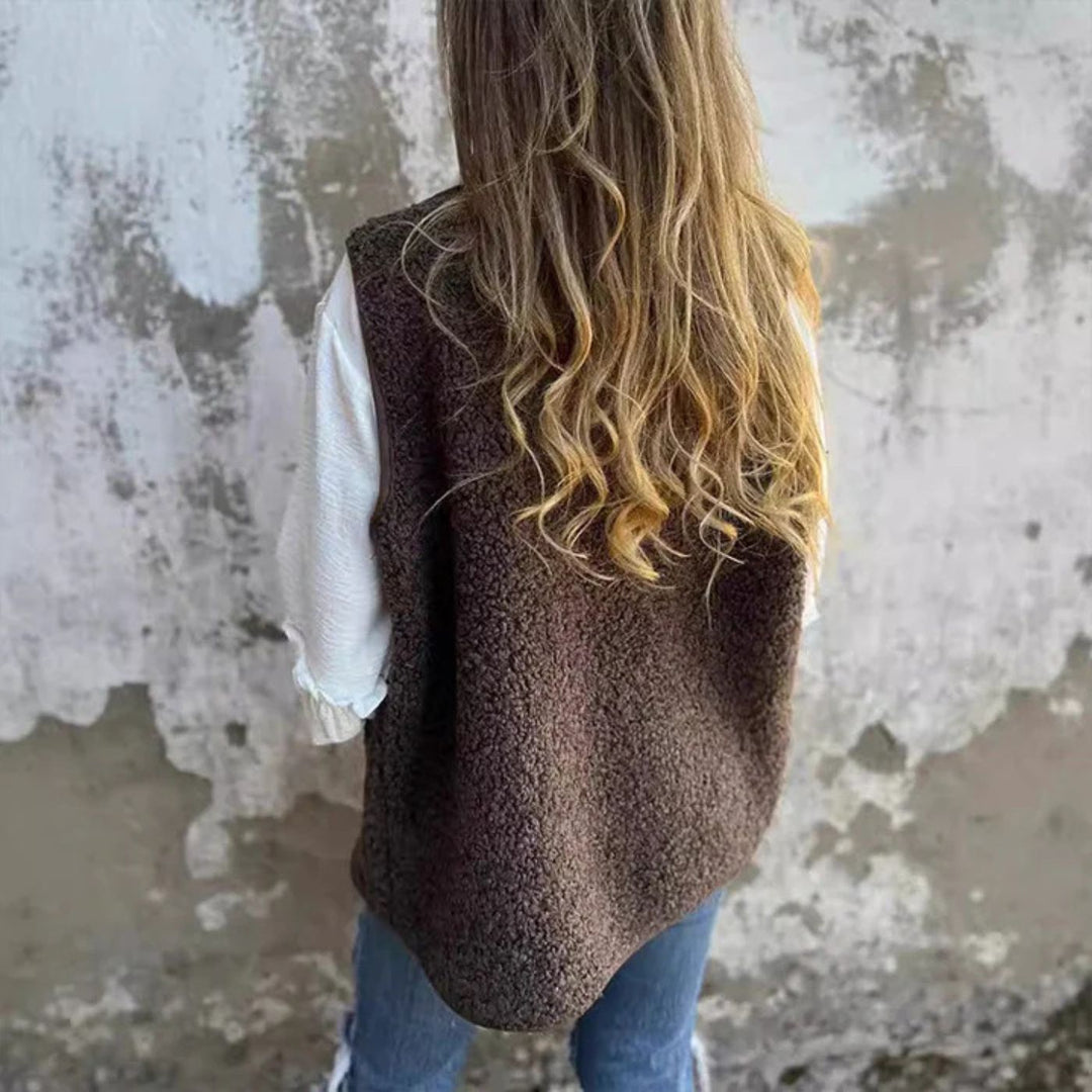 Anna™ - Winter Fleece Vest met Knopen