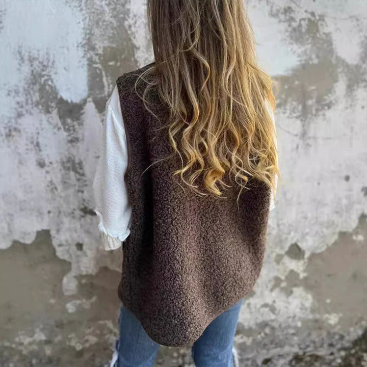 Anna™ - Winter Fleece Vest met Knopen