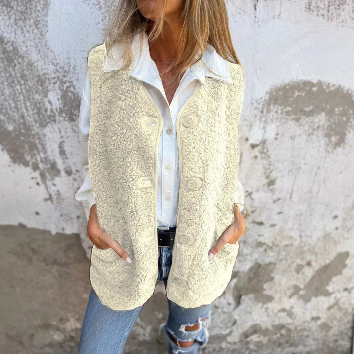 Anna™ - Winter Fleece Vest met Knopen