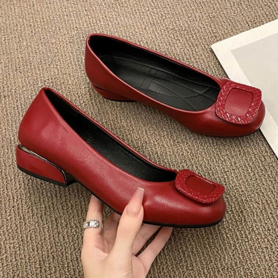 Eliza – Premium Leren Orthopedische Schoenen