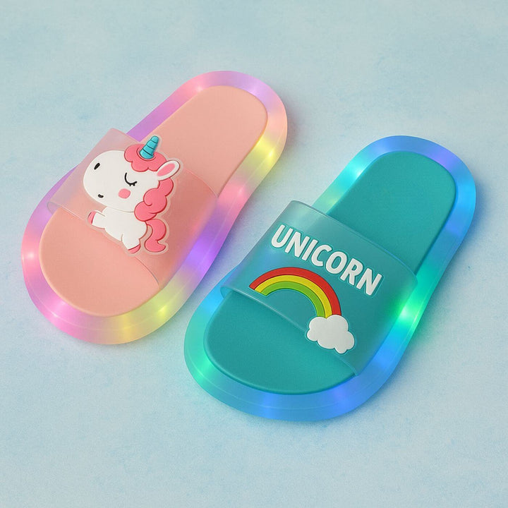 FairySteps™ – Lichtgevende Eenhoorn Slippertjes voor Kinderen