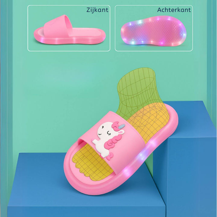 FairySteps™ – Lichtgevende Eenhoorn Slippertjes voor Kinderen