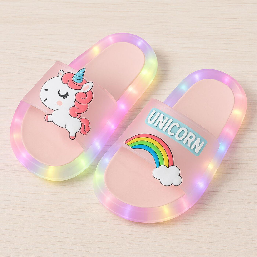 FairySteps™ – Lichtgevende Eenhoorn Slippertjes voor Kinderen