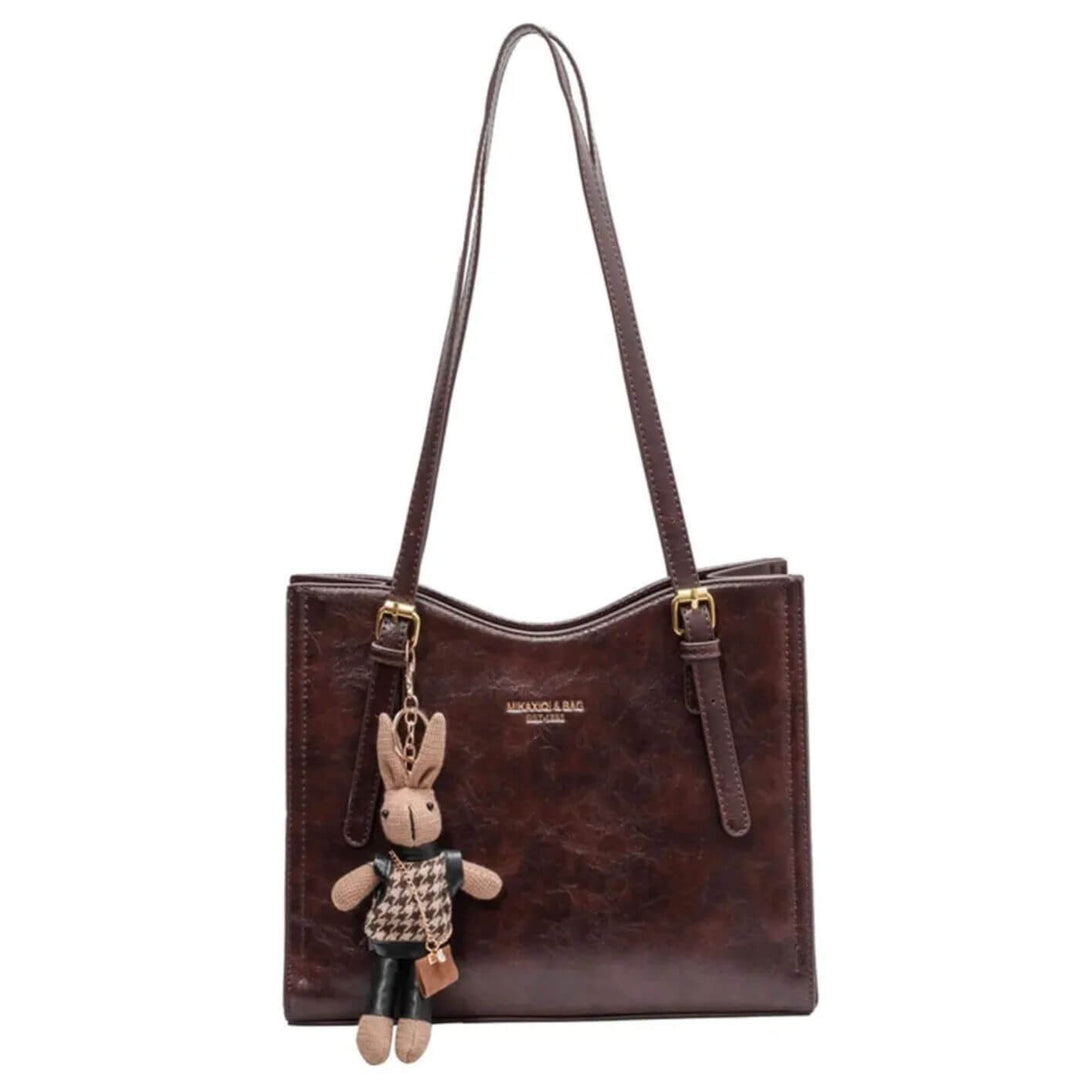 Fay™ – Vintage Schoudertas met Konijnenhanger