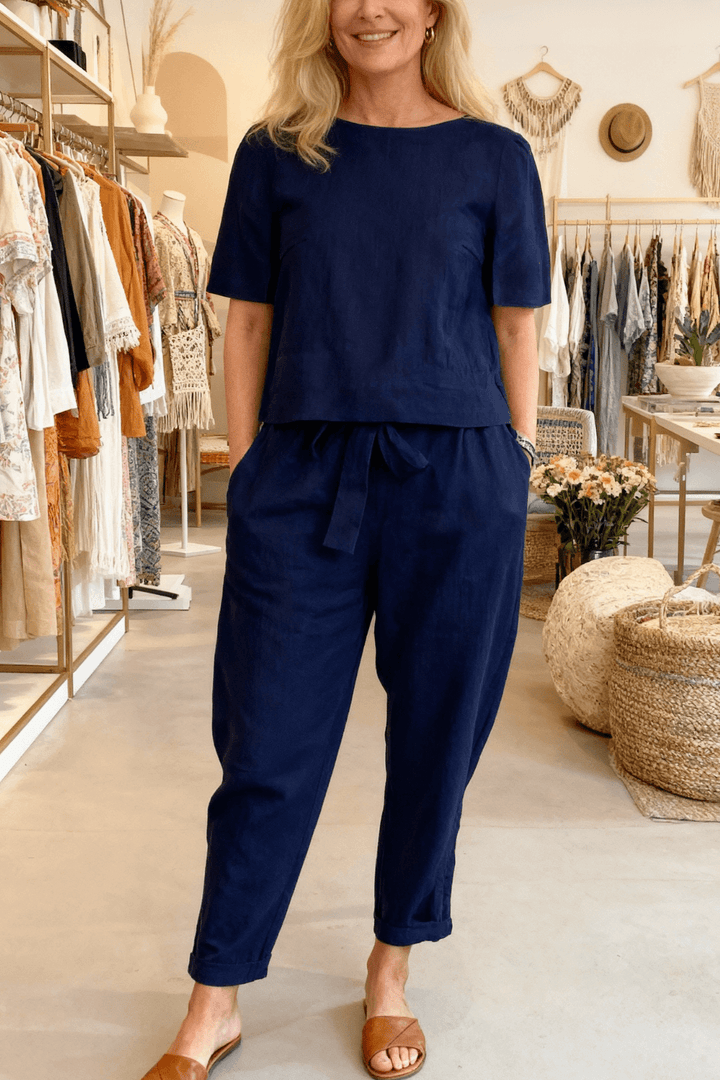 Heleen™ – Elegant Top en Broek Set in 2 Delen