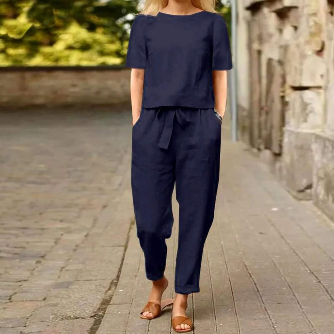 Heleen™ – Elegant Top en Broek Set in 2 Delen