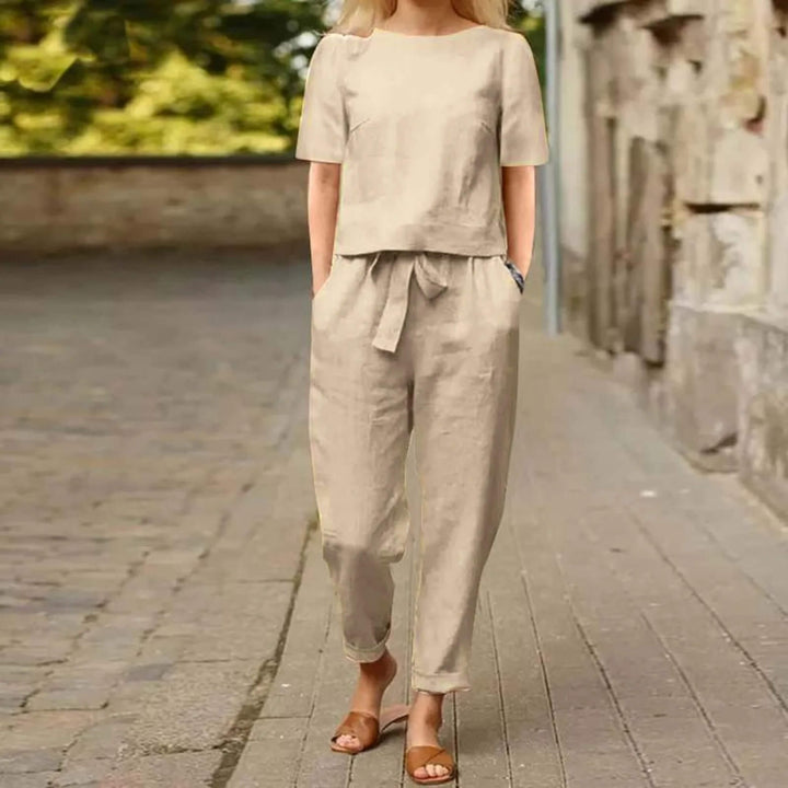 Heleen™ – Elegant Top en Broek Set in 2 Delen