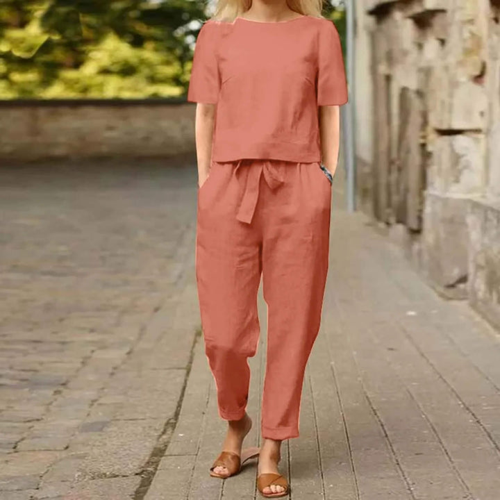 Heleen™ – Elegant Top en Broek Set in 2 Delen