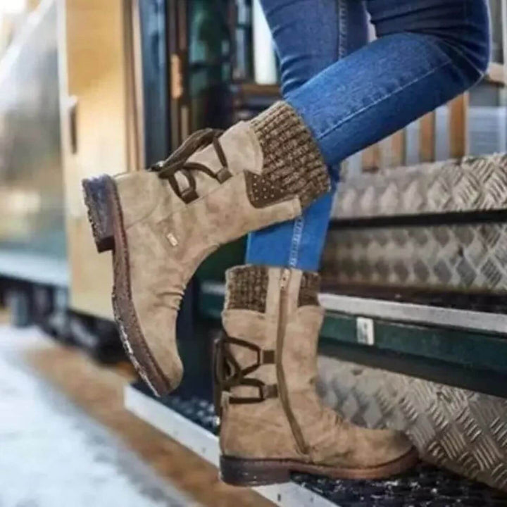 Jasmijn™ - Winterlaarzen met veters tot de kuit