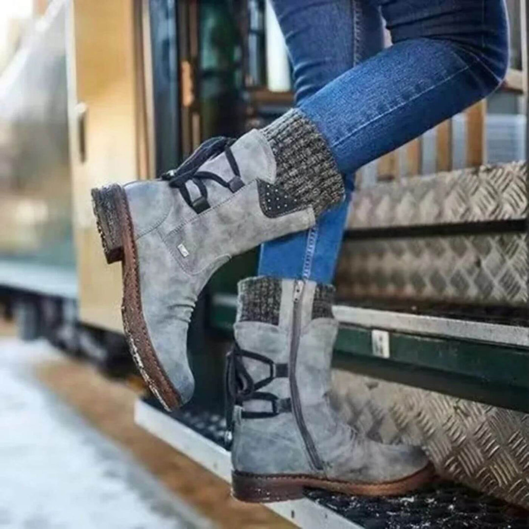 Jasmijn™ - Winterlaarzen met veters tot de kuit