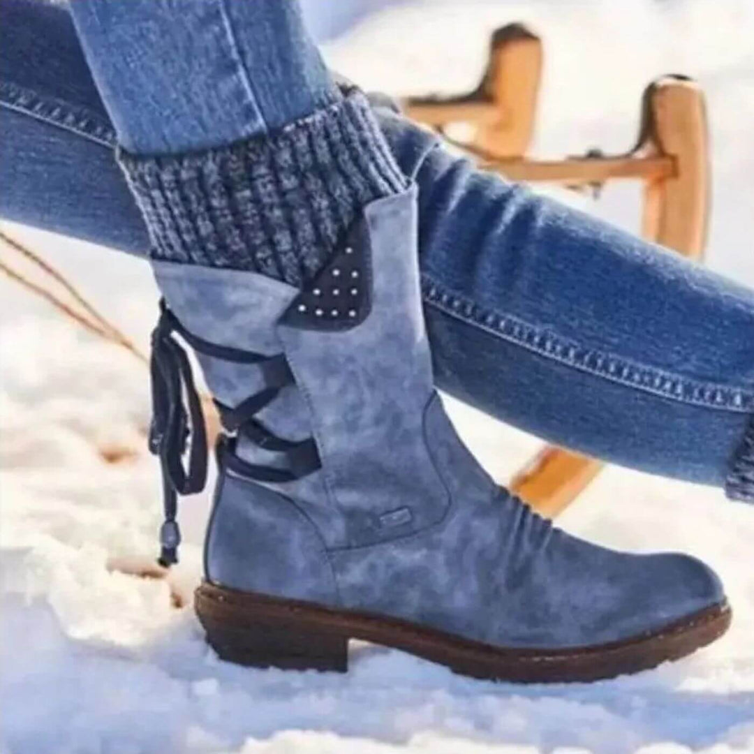 Jasmijn™ - Winterlaarzen met veters tot de kuit