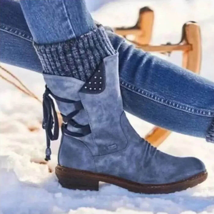 Jasmijn™ - Winterlaarzen met veters tot de kuit