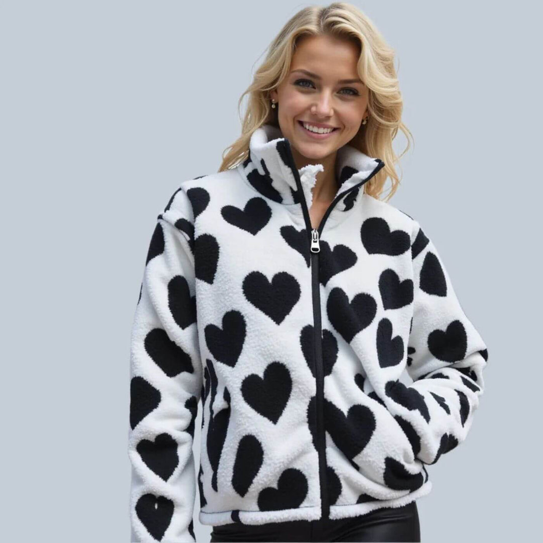Marloes™ - Omkeerbare Winterjas met Hartjespatroon