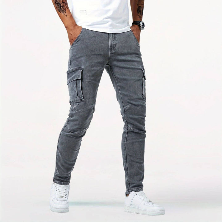 Martijn™ - Denim Stretch Cargo Broek