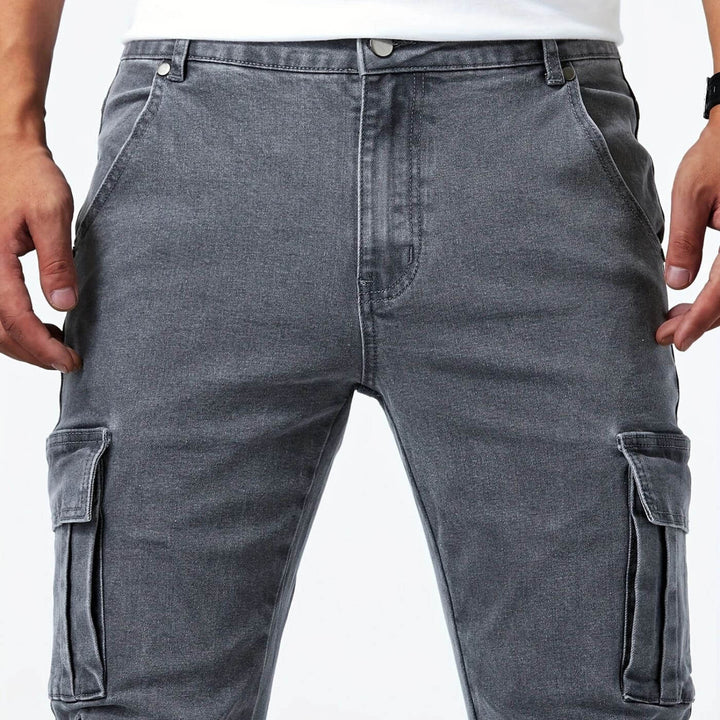 Martijn™ - Denim Stretch Cargo Broek