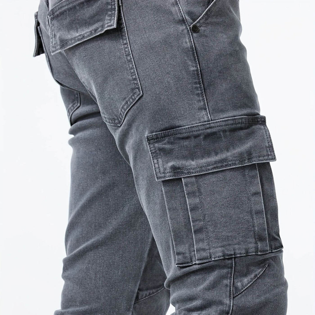 Martijn™ - Denim Stretch Cargo Broek