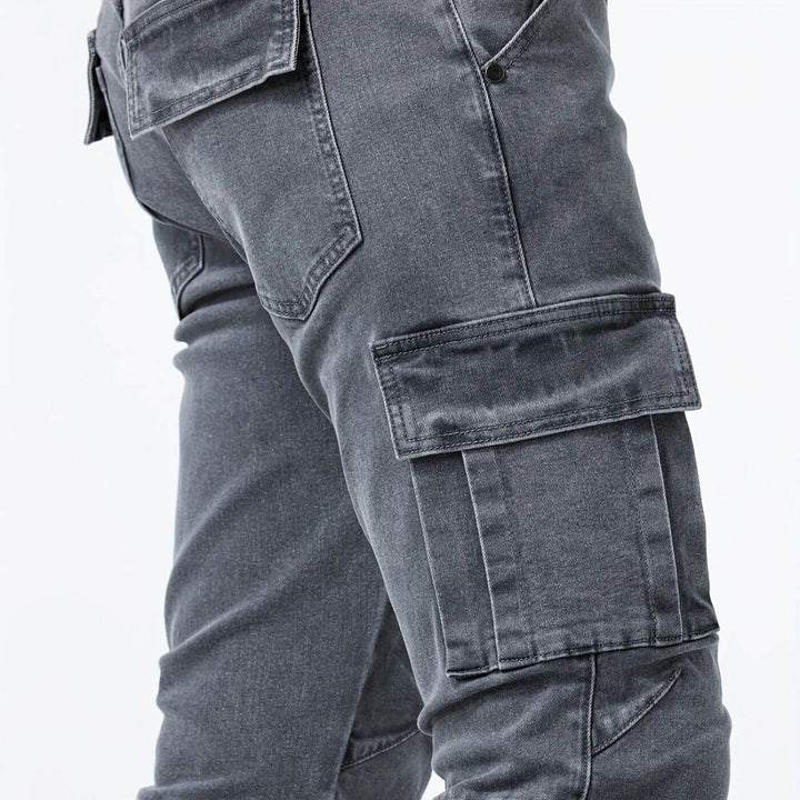 Martijn™ - Denim Stretch Cargo Broek