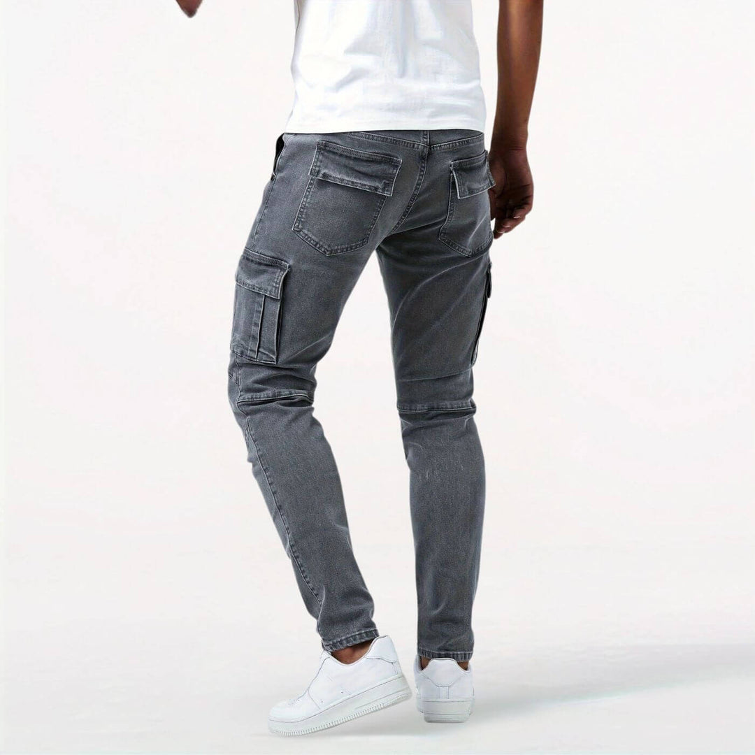 Martijn™ - Denim Stretch Cargo Broek