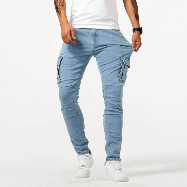 Martijn™ - Denim Stretch Cargo Broek