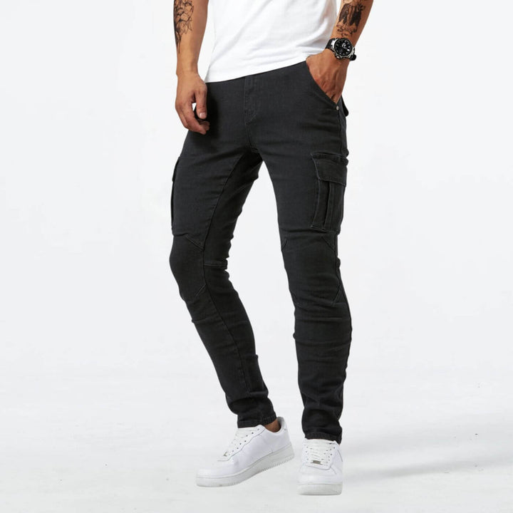 Martijn™ - Denim Stretch Cargo Broek