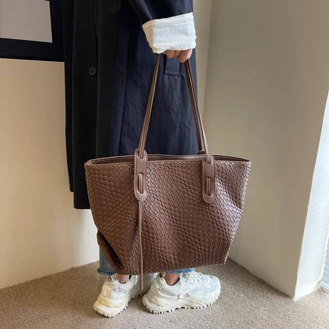 Noa™ – Luxe Geweven Schoudertas