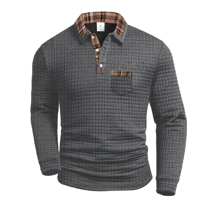 Robert™ - Casual Getextureerd Overhemd met Lange Mouwen