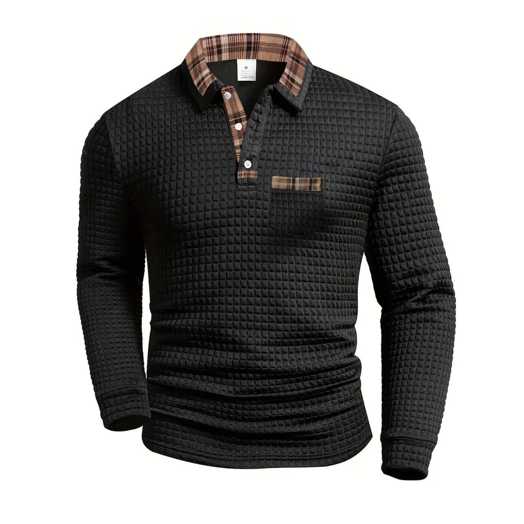 Robert™ - Casual Getextureerd Overhemd met Lange Mouwen