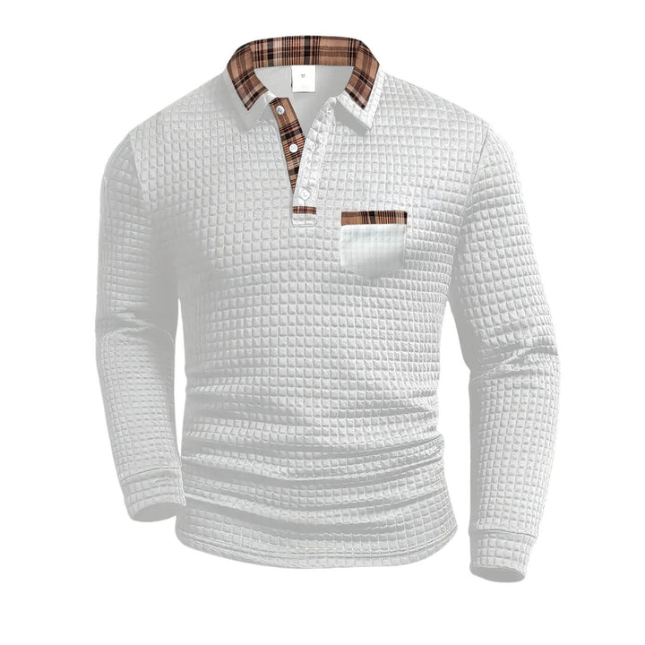 Robert™ - Casual Getextureerd Overhemd met Lange Mouwen
