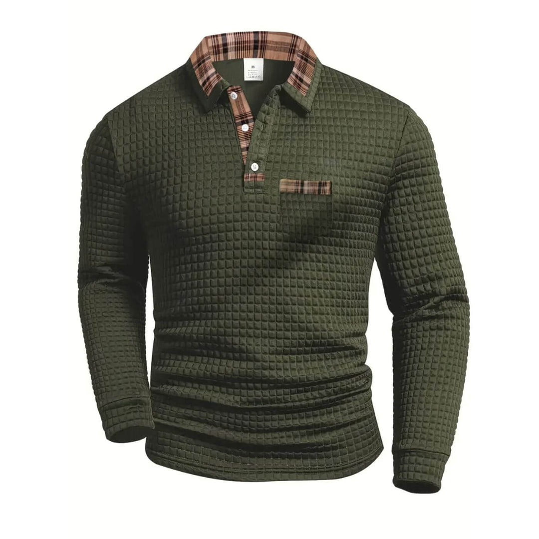 Robert™ - Casual Getextureerd Overhemd met Lange Mouwen