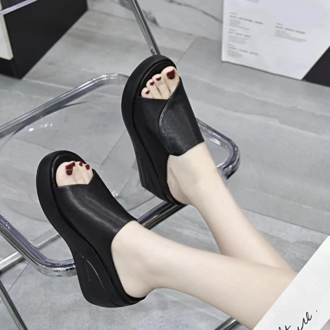Silke™ – Orthopedische Instap Wedgesandalen