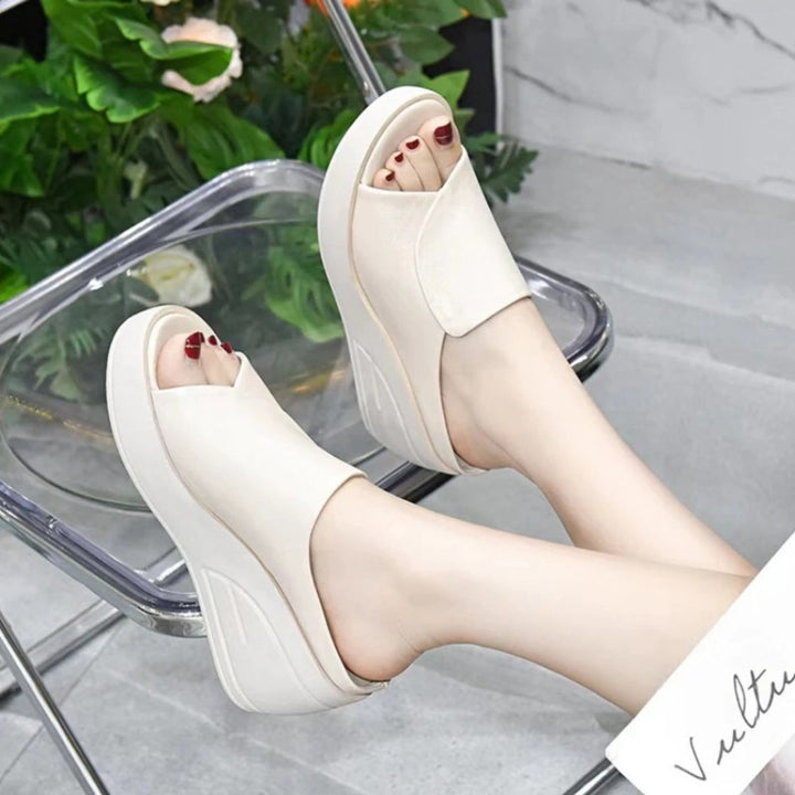 Silke™ – Orthopedische Instap Wedgesandalen