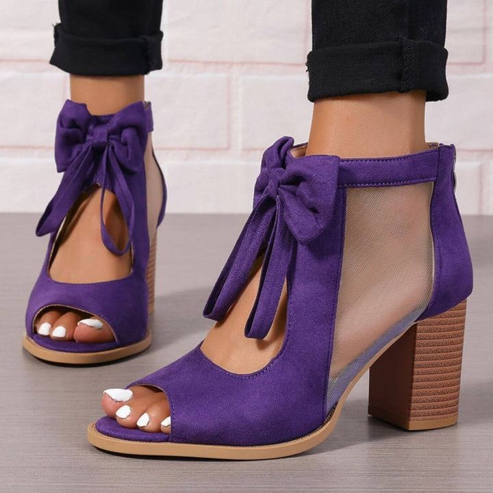 Veerle™ - Chunky Hakken Orthopedische Sandalen met Strikdetail