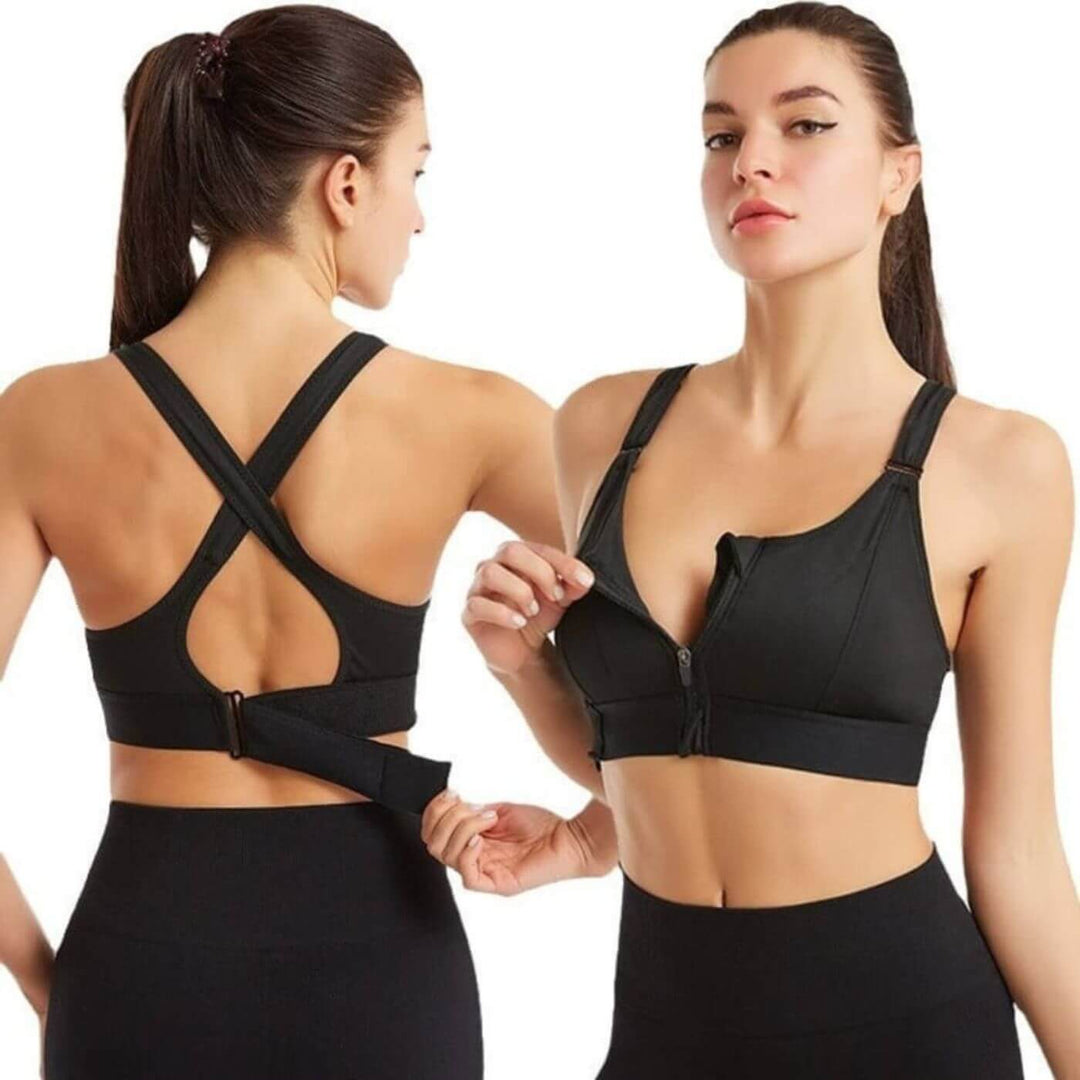 VitaBra™ – Sportbeha met Rits en Push-Up Effect