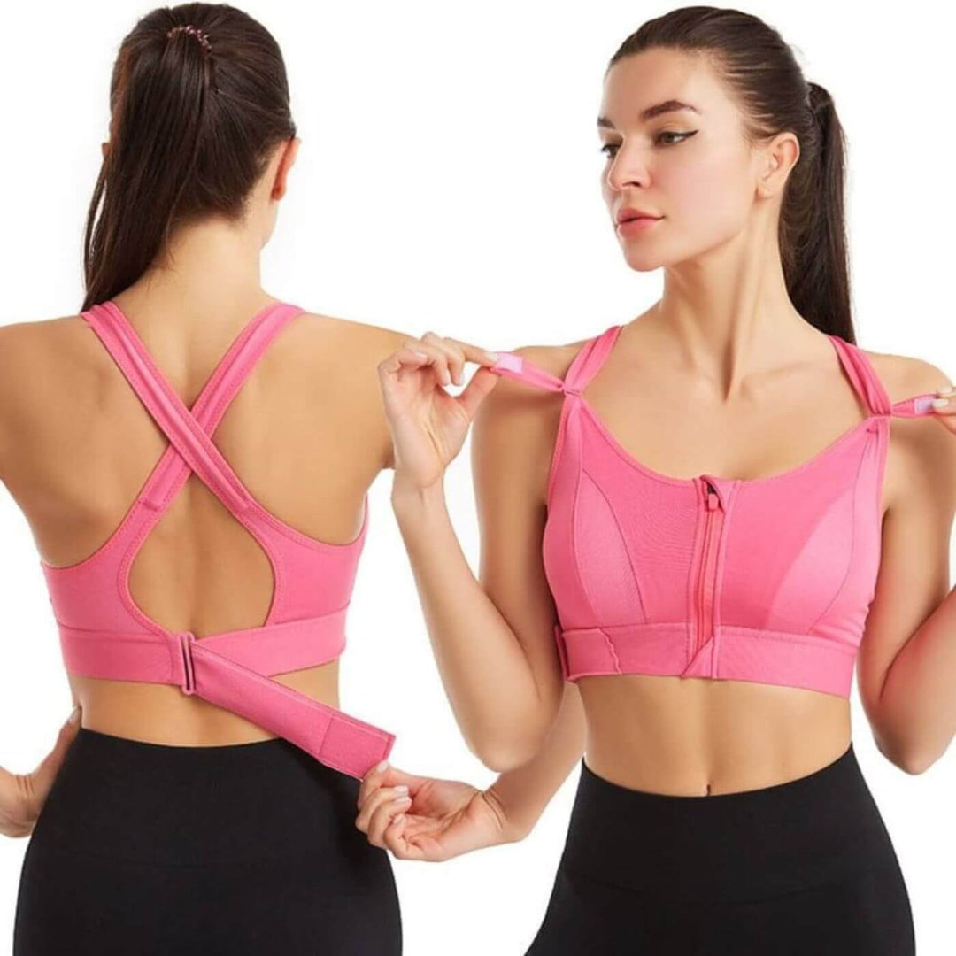 VitaBra™ – Sportbeha met Rits en Push-Up Effect
